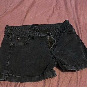 Black Jean shorts